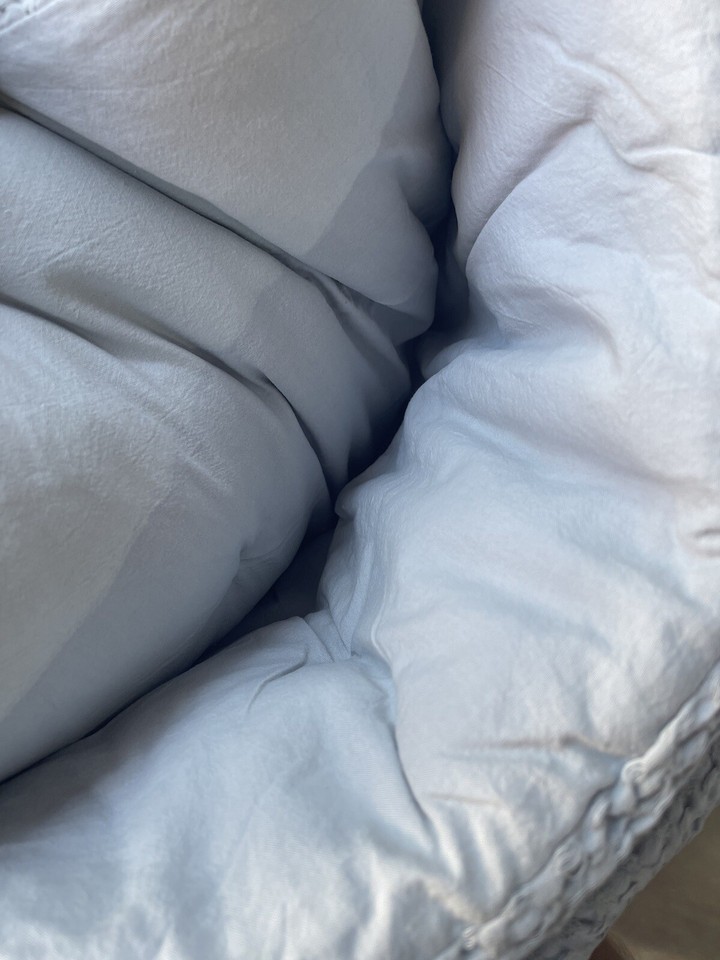 Pottery Barn Vintage Washed Cotton Linen Comforter King / Cal Cloud