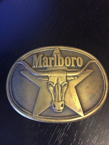 SOLID BRASS Marlboro Long Horn Steer 