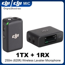 DJI Mic 250m Wireless Lavalier Microphone Compact 1 Transmitter and 1 Receiver