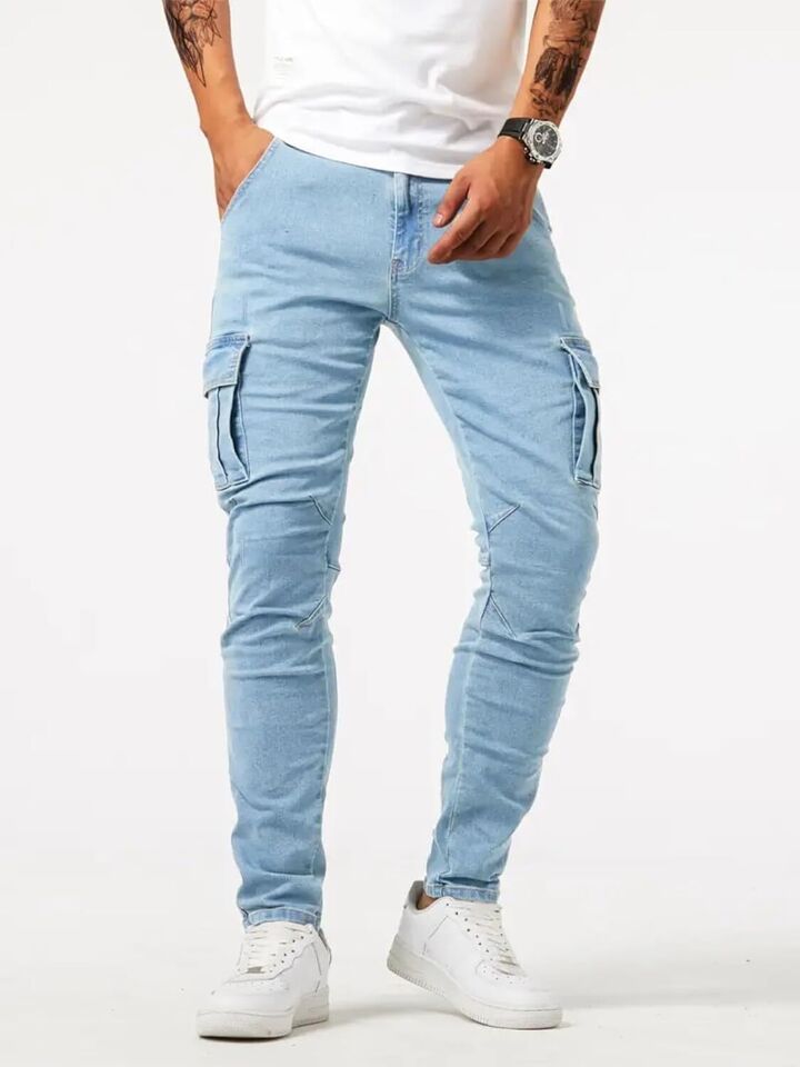 Men's Slim Fit Stretch Jeans | eBay