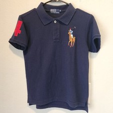 Polo Ralph Lauren Kids Big Horse Navy Shirt Size S