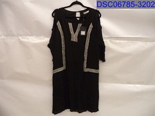 White Mark, Women's Black Dress, Size=3XL