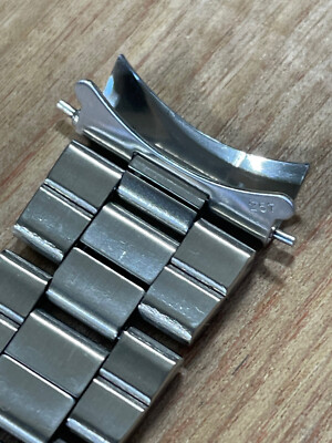 Vintage 1971 Rolex Watch Bracelet 7835 19mm with 257 End Links | eBay