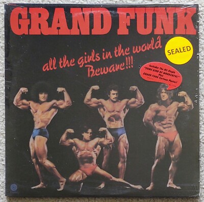 GRAND FUNK - ALL THE GIRLS ... VINYL LP SEALED 1st PRESS 1974 ORIG HYPE STICKER