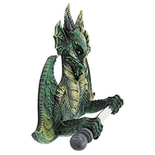 Diseño Toscano CL45492 Soporte-Cómoda Tejido Dragón Tirano Papel Higiénico Gótico - Imagen 3 de 6