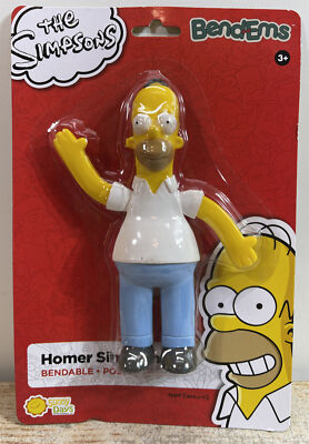 The Simpsons Homer Simpson Bendable Figure Bend-Ems Sunny Days NJ Croce New