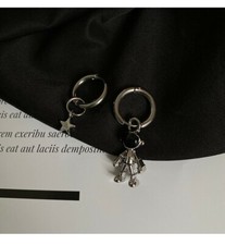 Astronaut  Star Charm Drop Earrings