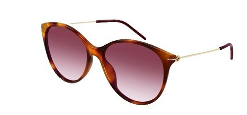 NEW AUTHENTIC GUCCI GG0977S 002 GOLD CAT-EYE SUNGLASSES  display picture 1
