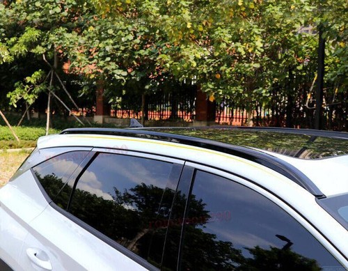 For Hyundai Tucson SE 2022-2023 Aluminum Decorative Black Roof Rack Rails Bars - Bild 6 von 12
