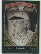 2013 Panini Cooperstown GREEN CRACKED ICE #3 Tris Speaker CLEVELAND INDIANS 21
