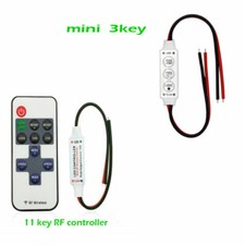 DC12V-24V Mini LED Controller Dimmer For LED Strip 5050 3528 Wireless RF Remote