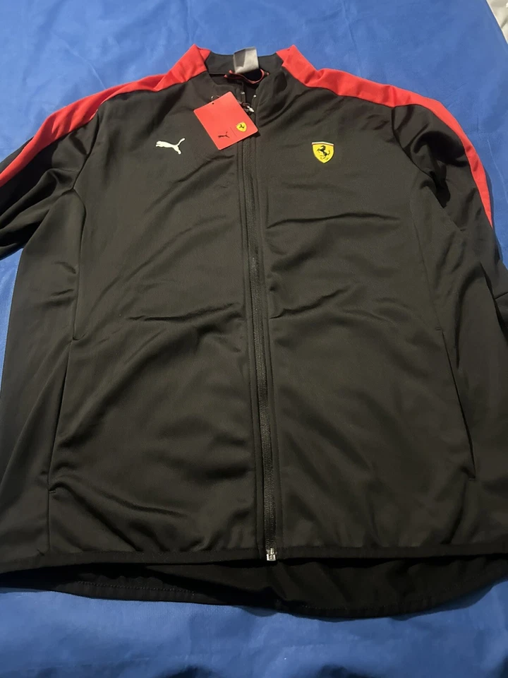 Chaqueta Puma Ferrari Cremallera Completa Negra y Roja Talla M Foto 2 de 4