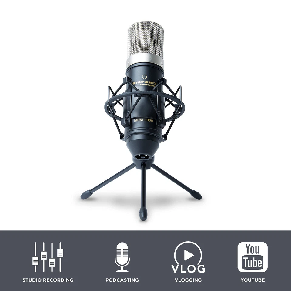 Marantz Professional MPM-1000 - Studio Recording XLR Condenser Microphone with D - Image 2 of 4