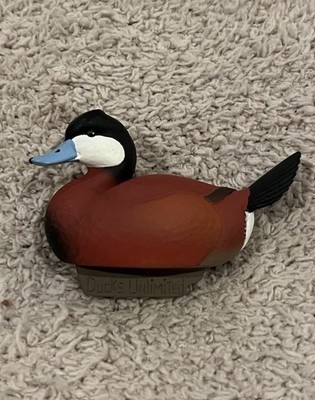 Jett Brunet Duck Mini Decoy Ducks Unlimited 2013 Multicolor Miniature