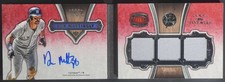 Libro automático triple reliquia Topps Five Star Don Mattingly 2012/49 Yankees DZ2869