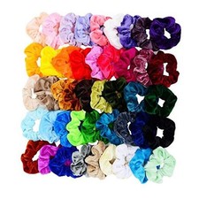 45 Pcs Hair Scrunchies Velvet Elastics Hair Bands Scrunchy Hair Ties 45 Colors