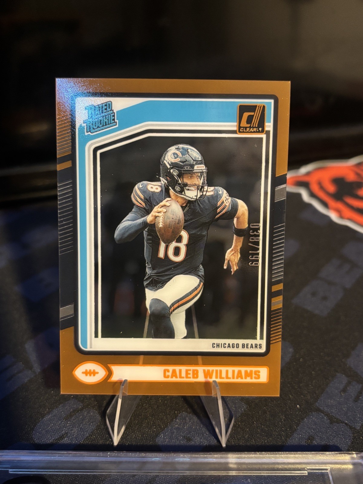 2024 Clearly Donruss CALEB WILLIAMS /199 Rated Rookie Orange Variant 🔥RC