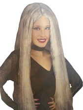 Fun World Womens Long Silver 36 Inch Halloween Wig
