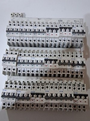 Eaton Moeller 3-Pole Breaker Rack (7 Units) - FAZ-D10/3-RT & D13/3-RT + Busbar