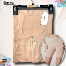 NWT SPANX Women's XS OnCore Mid-Thigh Lightweight Shaping Short SS6615 Nude