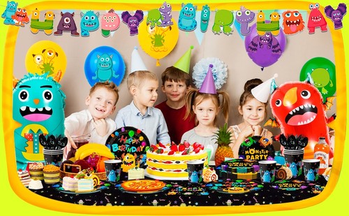 Mini Monster Party Decoration Monster University Party Baby Birthday Supplies - Picture 7 of 10