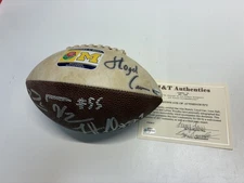 Coach Lloyd Carr & Players Signed Rawlings Mini Michigan Wolverines Football  