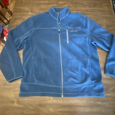 Greg Norman Shark Men s Full Zip Fleece Light Jacket Large Preowned 