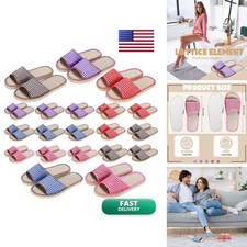 Ramede 15 Pairs Washable House Slippers Open Toe Spa Slipper 6 Large 9 Medium