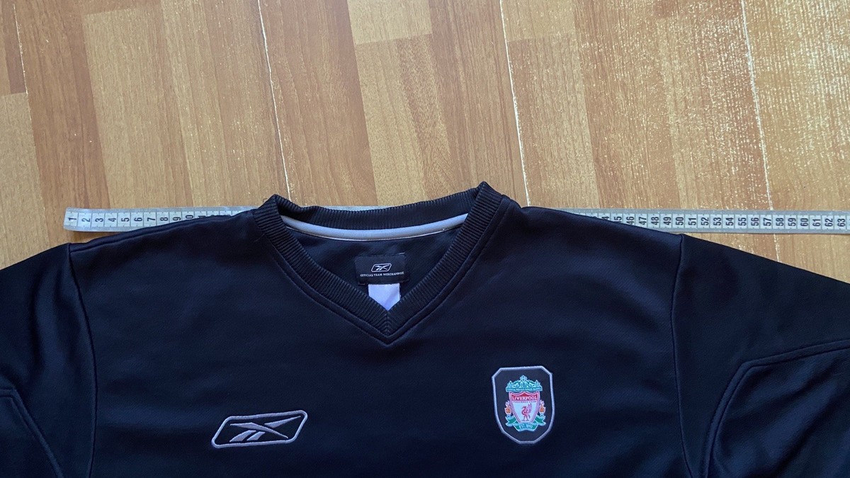 04-05 LIVERPOOL ユニフォーム　playロゴ入り LIVERPOOL 2004 2005 FOOTBALL SOCCER TRAINING SWEATSHIRT REEBOK
