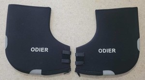 Odier Black Neoprene Flat Mountain Bike Handlebar Style Pogies Winter Bar Mitts