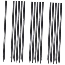 24 Inch Straight Rebar Stakes 16 Pack 1/2 Inch Diameter Metal 24"-Φ1/2"-16pcs