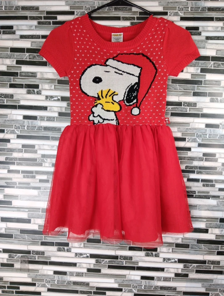 Vestido de festa festivo Peanuts Girls 6/7 Snoopy Woodsock - Imagem 2 de 4