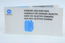 Minolta Vintage Lens Manual Guide Book