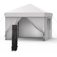 Pop Up Canopy Tent with 1 Removable Sidewalls, Heavy Duty Instant Shelter