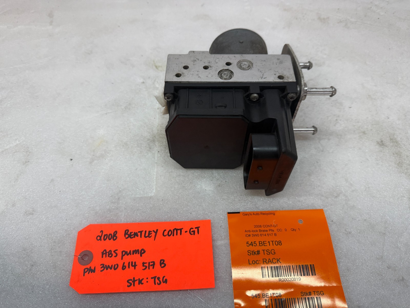 04-12 BENTLEY CONTINENTAL GT FLYING SPUR OEM ABS ANTI LOCK BRAKE PUMP 3W0614517B