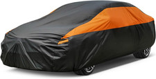 Waterproof All-Weather Car Cover   Universal Sedan 184  193in, Straps, Reflective