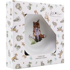 Wrendale Designs Little Wren Melamine Plate & Bowl Set Kids Gift WN4397-XG