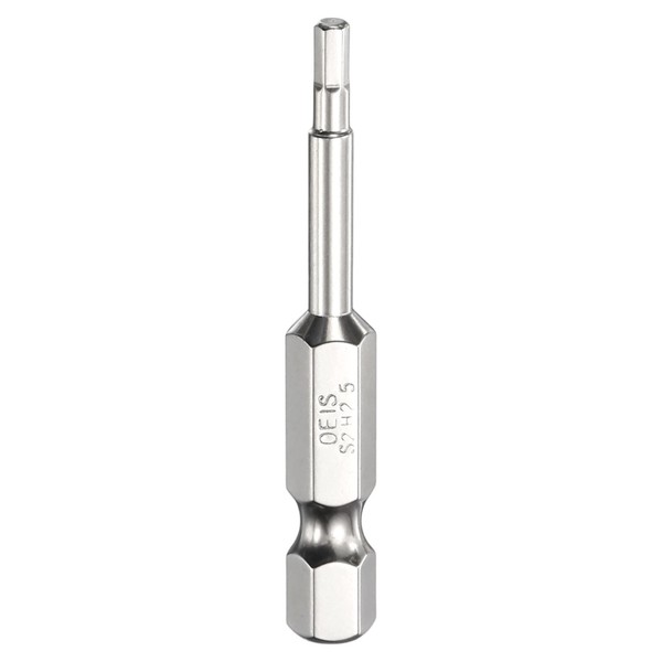 "H2.5 Sechskant-Bit 2.5Mm 1/4\" Schaft 50Mm Magnet. Verchromt Antriebs-Stecknuss"-image