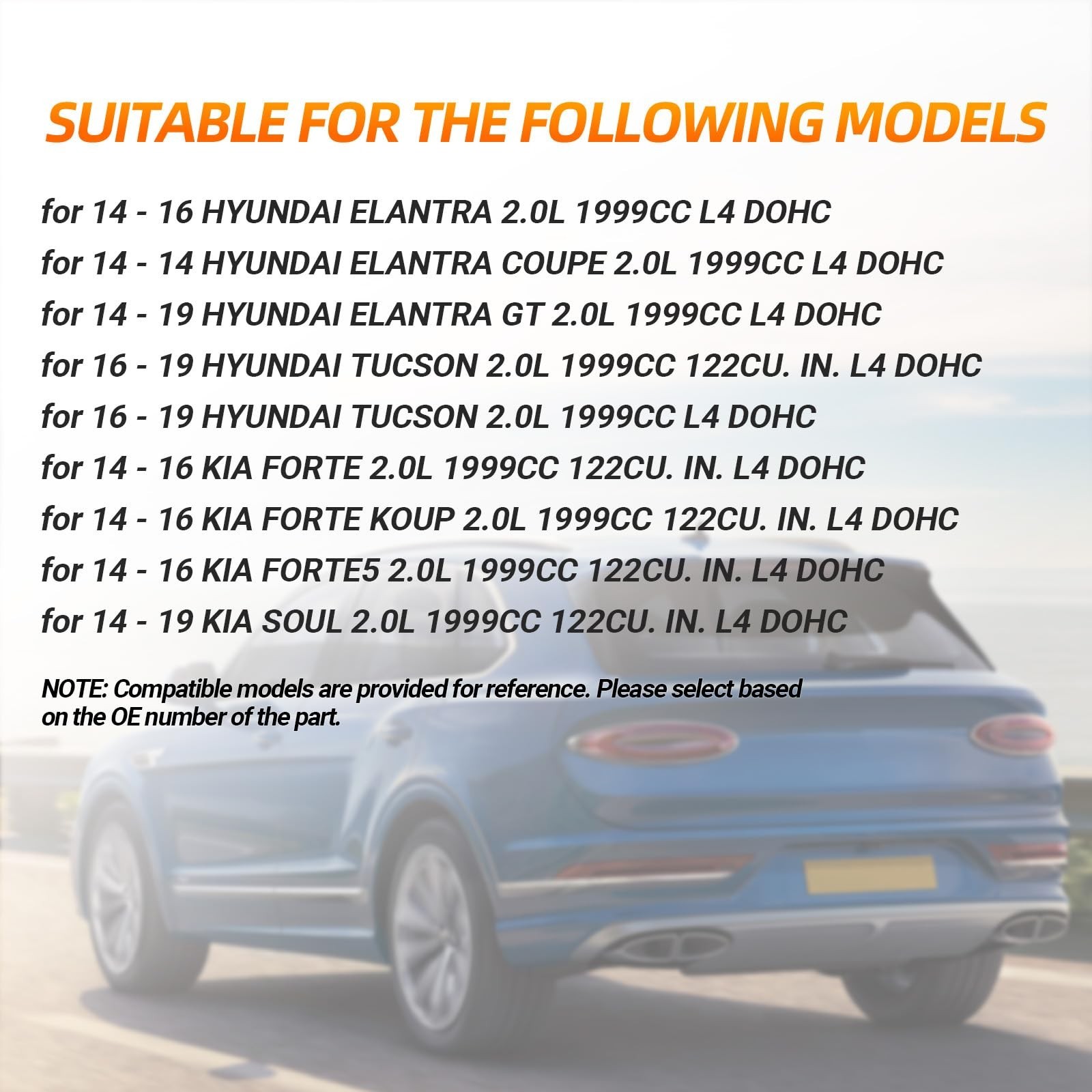 Engine Timing Chain Kit, Compatible with Elantra Coupe Tucson Kia Soul Forte ...