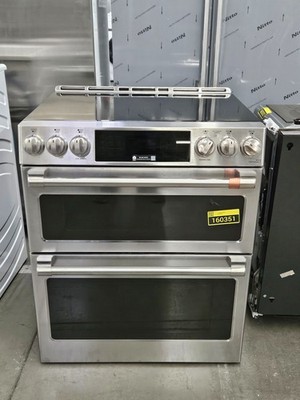 GE Cafe CHS950P2MS1 30'' Stainless Double Oven Induction Range NOB #160351