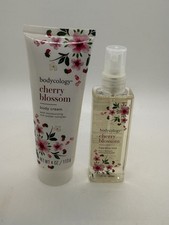 BODYCOLOGY Cherry Blossom Body Mist 3 FLOZ/80mL  Body Cream 4 OZ/113g Set