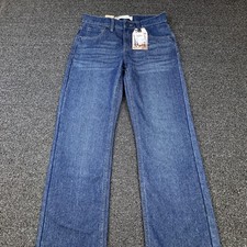 Levi's 514 Straight Jeans Boys 14 27x29 Blue Adjustable Waistband Denim