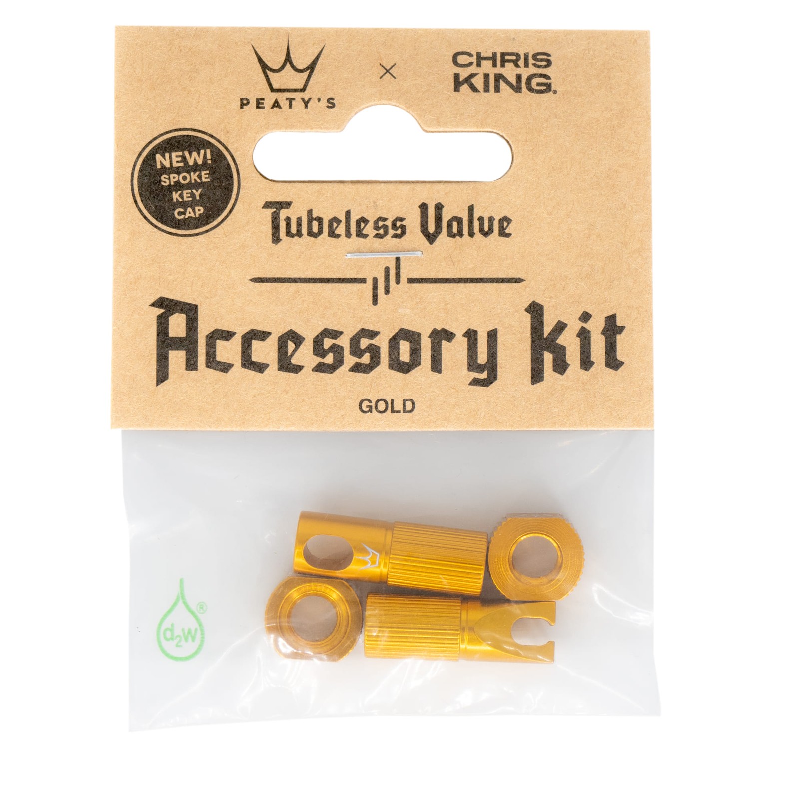 Peatys x Chris King Tubeless Valve Accessory Kit Gold 3090₽