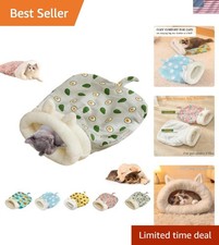 Cozy Self-Warming Cat Sleeping Bag - 360  Wrap Hideaway for Indoor Cats