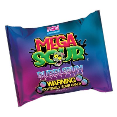Barnett's Mega Sour Bubblegum Candy 104g Extreme Sour Gluten Free EXP 2/29/28