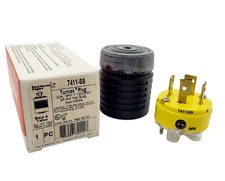 Pass&Seymour 7411-SS TurnLok Plug 20A 3PH 120/208V 4P 4W Not Gr-New In Box