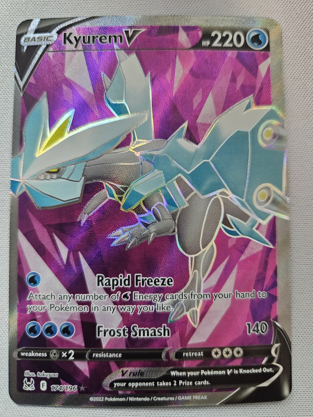 Kyurem V (Full Art) Ultra Rare SWSH11: Lost Origin 174/196 NM