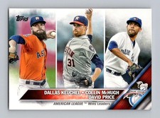 2016 Topps #187 2015 Amer Leag Win Lead Dallas Keuchel/Collin McHugh/David Price
