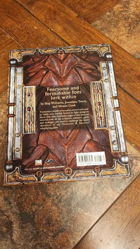 MONSTER MANUAL D&D 3.5 d20 Dungeons & Dragons First Printing 2003 Hardcover - Picture 5 of 12