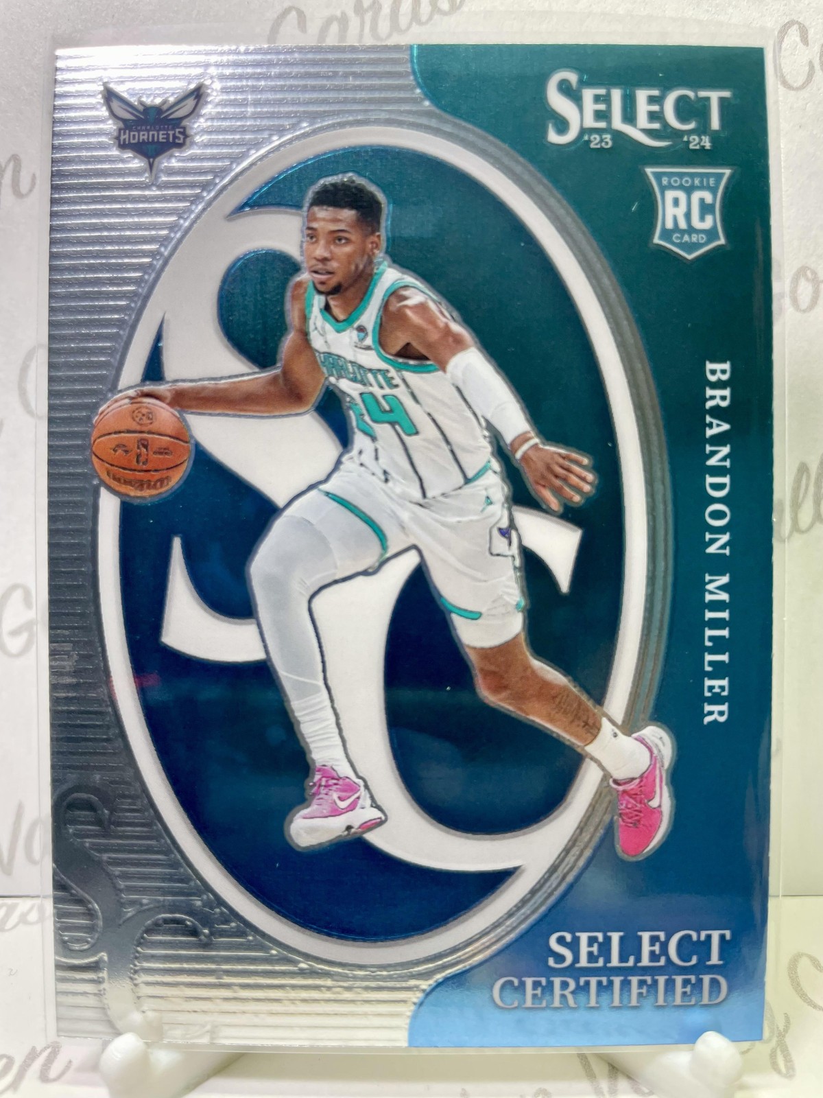 2023-24 Panini Select Certified #10 Brandon Miller Rookie RC Charlotte Hornets